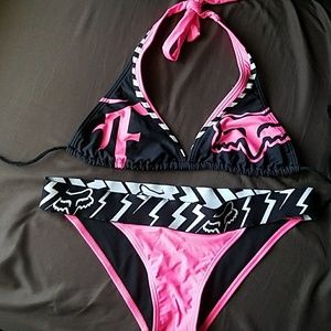 Fox brand two piece swim suit